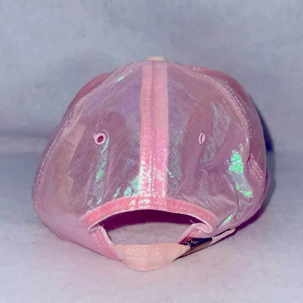 Adult Walt Disney World 50th Anniversary Baseball Cap Iridescent Pink